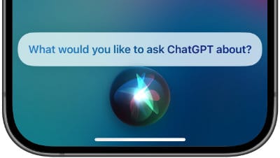 Siri is ready to answer your request with ChatGPT