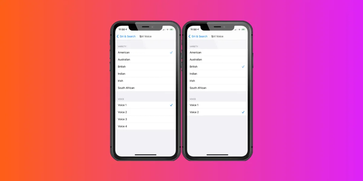 iOS 14.5 Adds Two New Voice Options to Siri