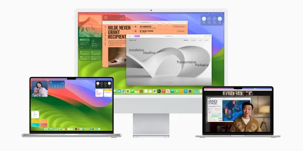 A group of Mac computers