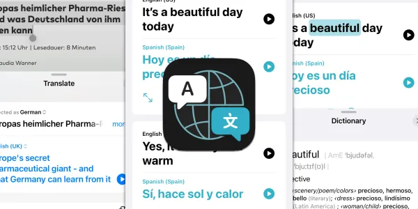 Siri Translate screenshots